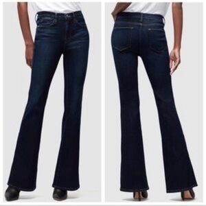 Frame Denim Deep Indigo Le High Flare Jeans 24